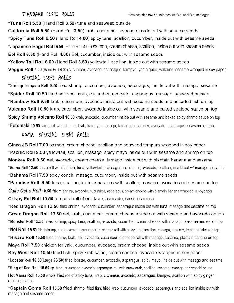 Goma Japanese Restaurant Sunomono